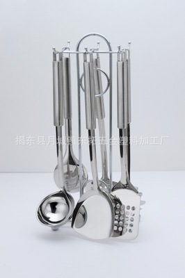 揭陽廚具工廠直供 高品質(zhì)不銹鋼方管插柄廚具，批發(fā)零售首選